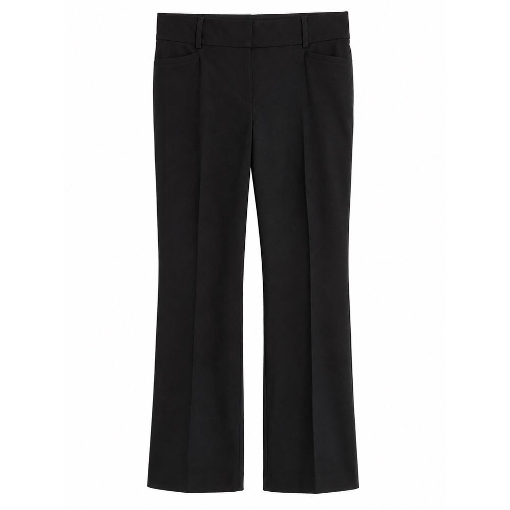 NWT NY&C Seventh Avenue Signature Fit Straight Leg Pants 12 Tall Black MSRP $47